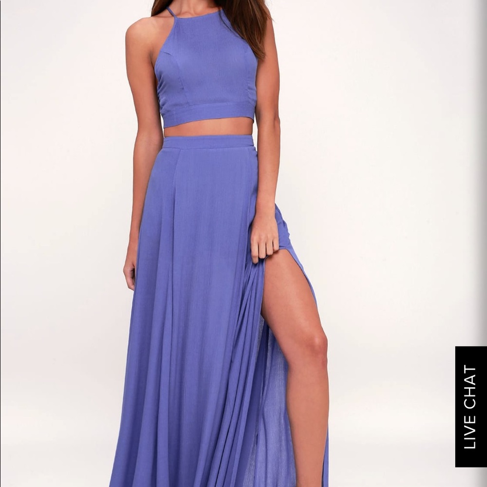 LuLus Two Piece Maxi Dress